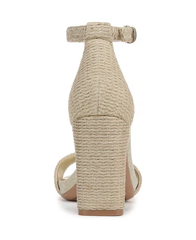 Naturalizer Women's Joy Square Toe Ankle Strap Dress Sandals In Neutral