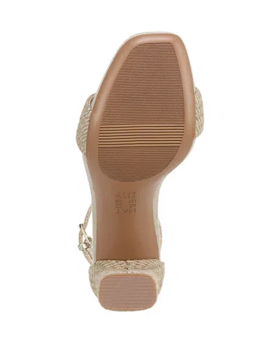 Naturalizer Women's Joy Square Toe Ankle Strap Dress Sandals In Neutral