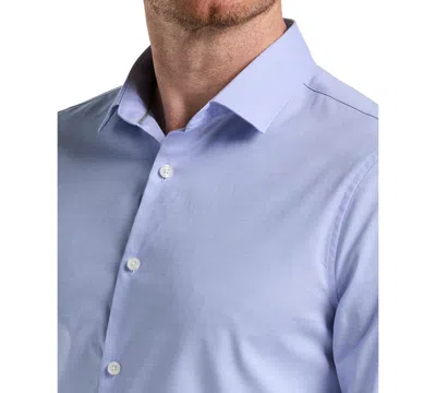 Perry Ellis Men's Dobby Cotton Stretch Slim Fit Shirt In Vista Blue