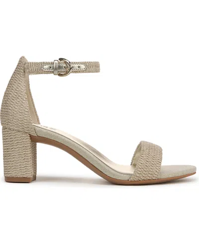 Naturalizer Vera Ankle Strap Dress Sandals In Gold