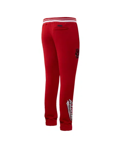 Pro Standard Men's Cardinal Arkansas Razorbacks Script Tail Fleece Sweatpants In Red
