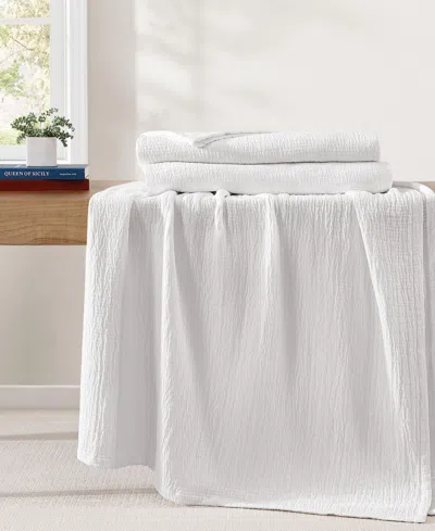 Tommy Hilfiger Solid 350gsm Cotton Blanket