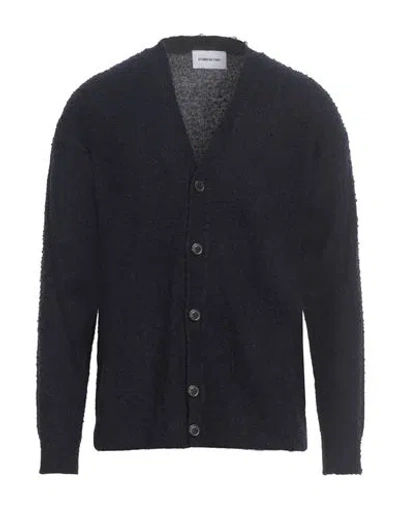Atomofactory Man Cardigan Navy Size S Wool, Recycled Polyamide