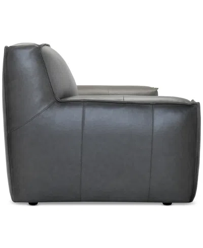 Macy's Glympton 73" Leather Loveseat, Exclusively At