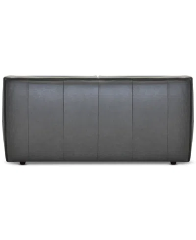 Macy's Glympton 73" Leather Loveseat, Exclusively At