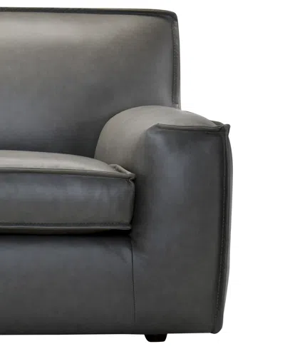 Macy's Glympton 73" Leather Loveseat, Exclusively At