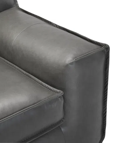 Macy's Glympton 73" Leather Loveseat, Exclusively At