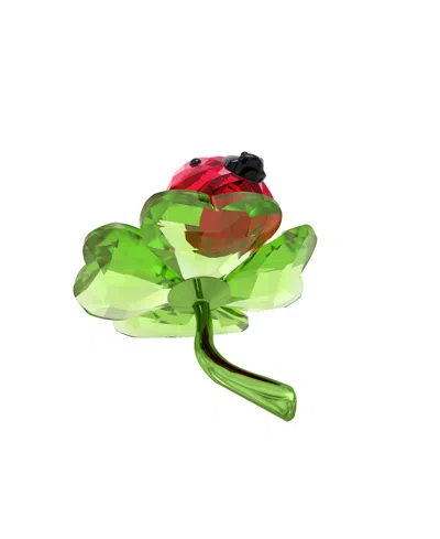 Swarovski Idyllia Ladybug And Clover Figurine