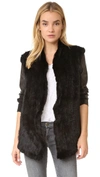 JUNE Shawl Fur Leather Jacket