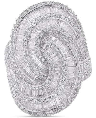 Macy's Diamond Swirl Statement Ring (2-1/2 Ct. T.w.) In 14k White Gold