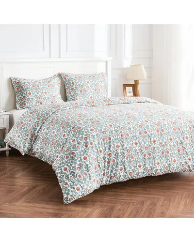 Melange Mélange Home 400 Thread Count Printed Arts & Craft Duvet Set
