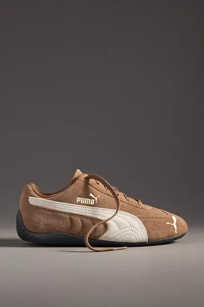 Puma Speedcat Archive Brown Sneakers With Side Logo In Suede Unisex