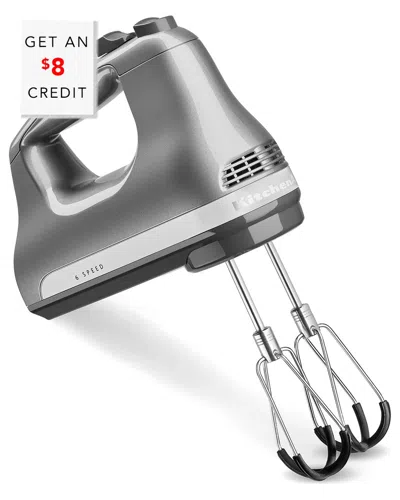 Kitchenaid 6-speed Hand Mixer In Metallic