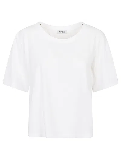 Baserange White Linen Jersey T-shirt
