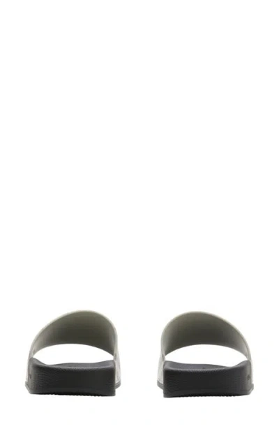 Burberry Check Slide Flat Open Toe Slippers In Black