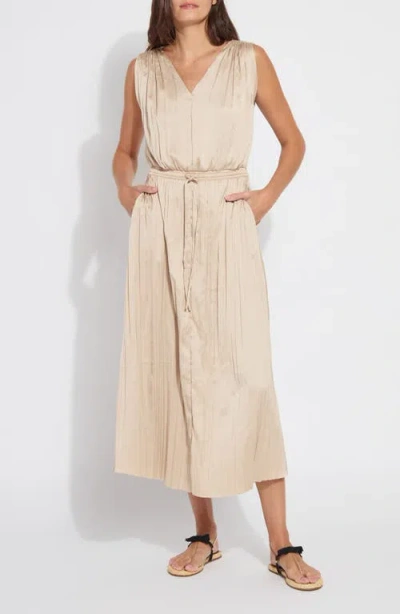 Lyssé The Packable Pleated Dress In Chablis In Neutral