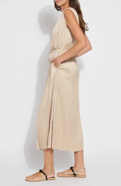 Lyssé The Packable Pleated Dress In Chablis In Neutral