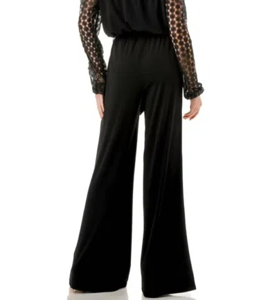 Ariella Lace Sleeve Jumpsuit In Black