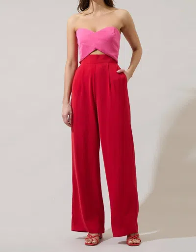 Sugarlips Moroni Wide Leg Jumpsuit In Color Block
