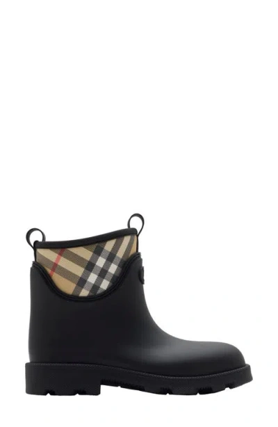 Burberry Women Marsh Stamp Rubber Ankle Boots In Multi