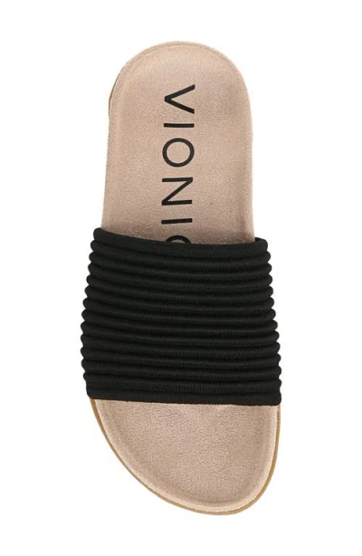 Vionic Evie Slide Sandal In Black