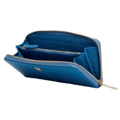 Wolf Mimi Continental Wallet In Blue