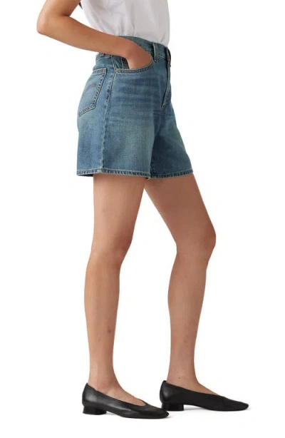 Levi's High Rise Baggy Linen+ Denim Shorts