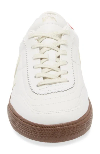 Veja Multicolour Organic Traced Leather In White