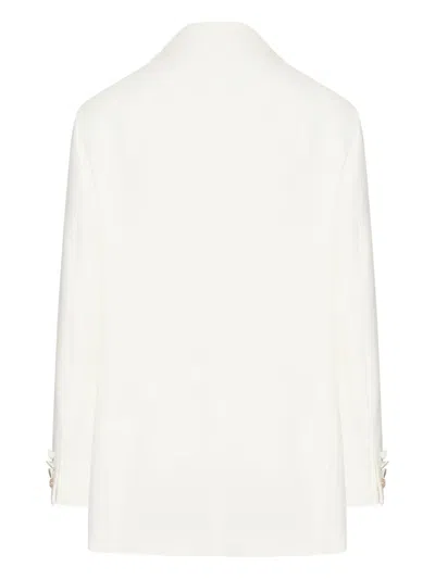 Max Mara Structured Double-breasted Jacket Back Vent