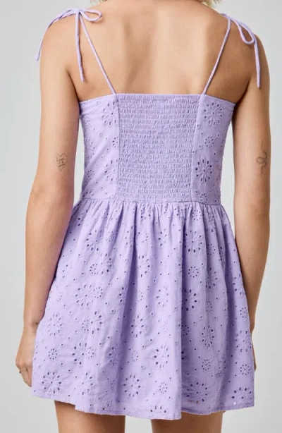 Florence By Mills Eyelet Cotton Mini Sundress