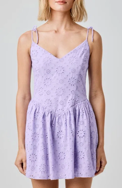 Florence By Mills Eyelet Cotton Mini Sundress