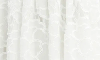 Bardot Jovie Long Sleeve Broderie Anglaise Babydoll Dress In White