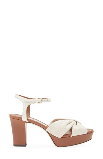 Jimmy Choo Heloise Platform Sandal In Brown