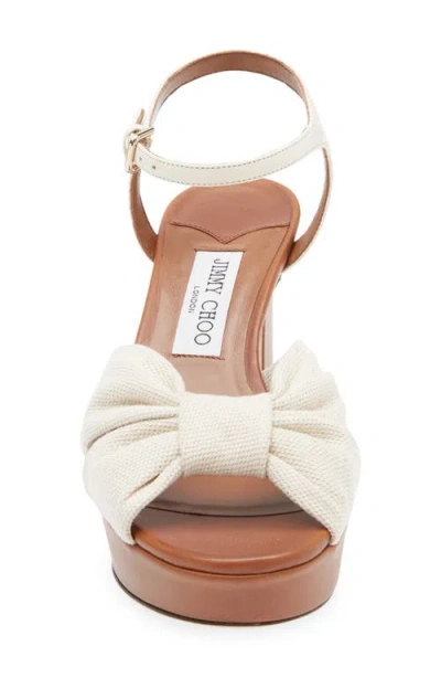 Jimmy Choo Heloise Platform Sandal In Brown