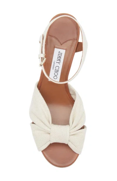 Jimmy Choo Heloise Platform Sandal In Brown