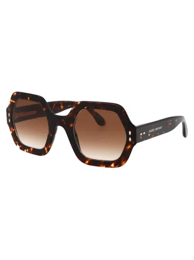 Isabel Marant Avana Acetate Sunglasses In Brown