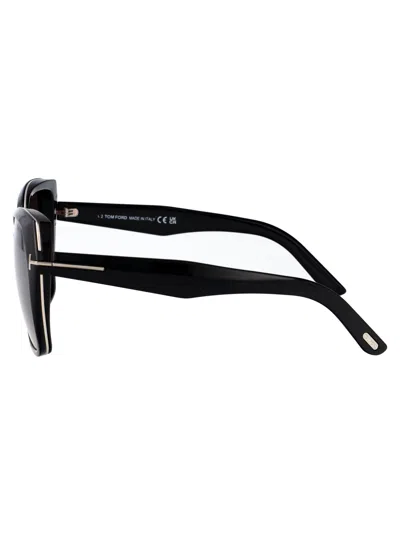 Tom Ford Plum Sunglasses In Black