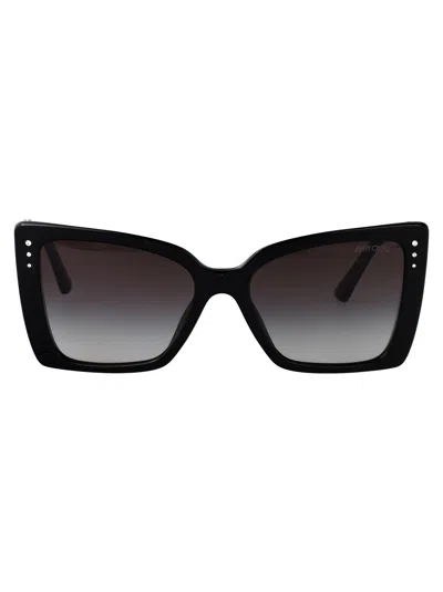 Jimmy Choo Jc 5001b 50008g 54mm Womens Butterfly Sunglasses In Black