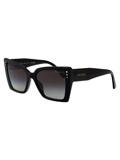 Jimmy Choo Jc 5001b 50008g 54mm Womens Butterfly Sunglasses In Black