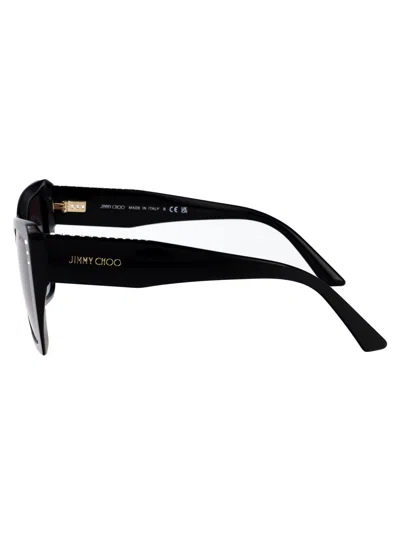 Jimmy Choo Jc 5001b 50008g 54mm Womens Butterfly Sunglasses In Black