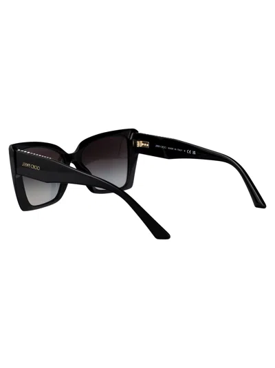 Jimmy Choo Jc 5001b 50008g 54mm Womens Butterfly Sunglasses In Black