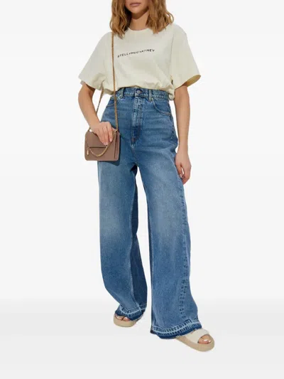 Stella Mccartney Organic Cotton T-shirt In Multi