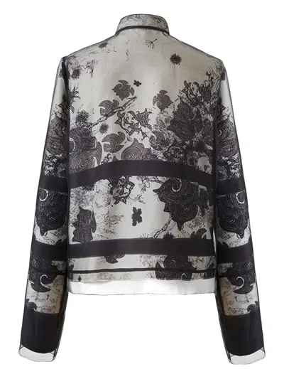 Hui Milano Black & White Jacket In Black