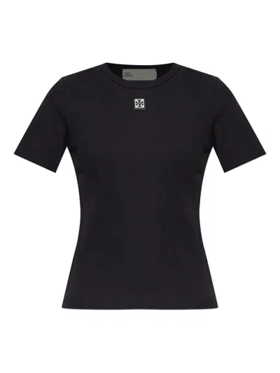 Tory Burch Ribbed Cotton T-shirt