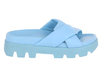 Pre-owned Ferragamo Air Lug Slides (women's) Sneakers In Blue