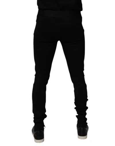 Pre-owned Dolce & Gabbana Black Cotton Jogger Men Sweatmen's Men's Pants ()
