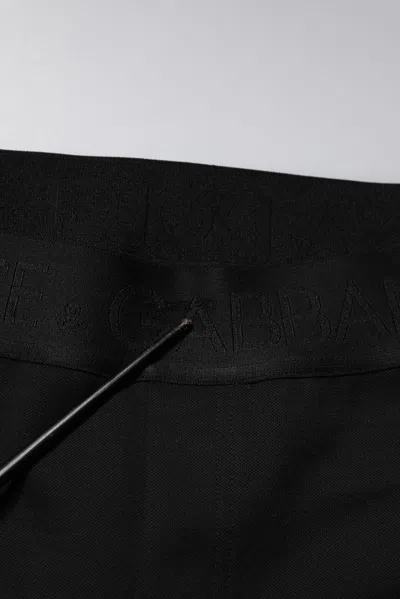 Pre-owned Dolce & Gabbana Black Cotton Jogger Men Sweatmen's Men's Pants ()