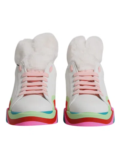 Dolce & Gabbana Multicolor Low Top Trainers Sneakers Women's Shoes