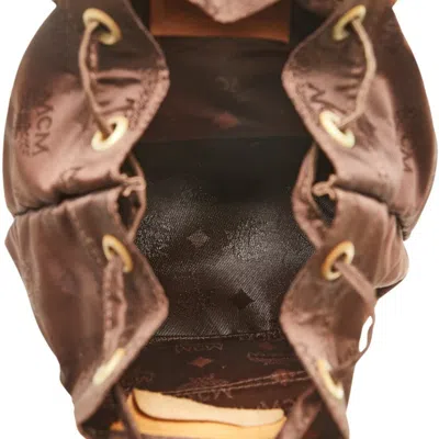 Pre-owned Mcm Brown Nylon Leather Backpack ()