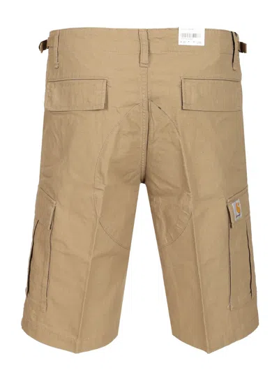 Carhartt Aviation Short Cotton Columbia Ripstop Trousers Beige